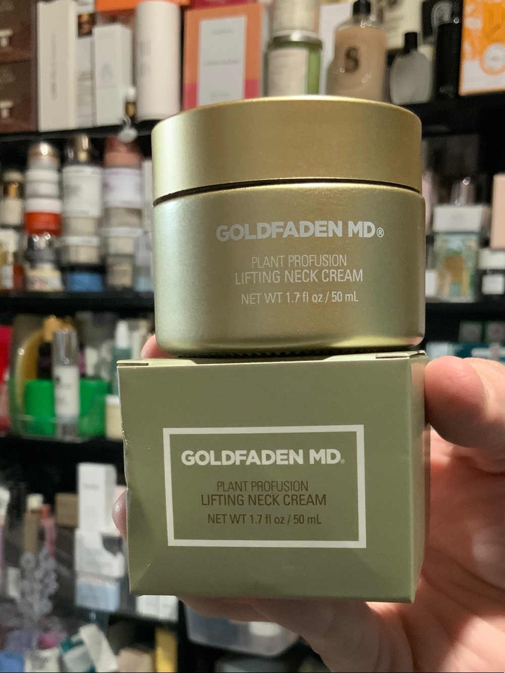 Goldfaden MD Plant Profusion Lifting Neck Cream — Gold